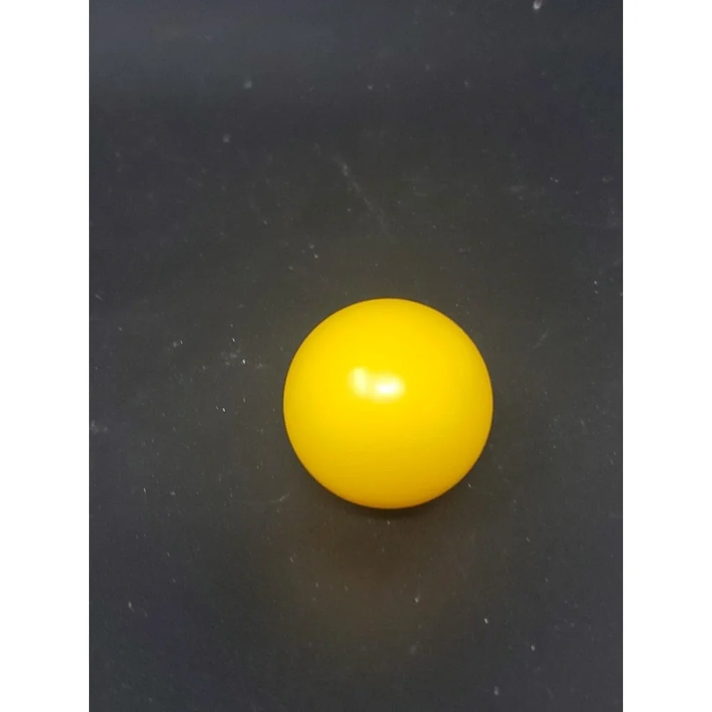 1986 Mouse Trap Board Game Replacement Parts - 1 Steel Ball and 1 Yellow Ball